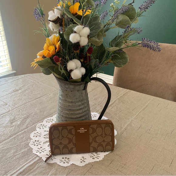 Coach Brown and Tan Wallet